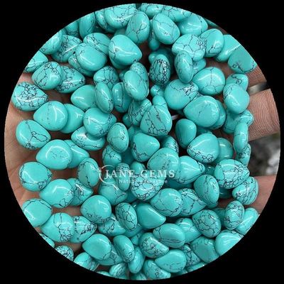 Malachite Clear Quartz Gem Bead Natural Crystal Water Drop Shape Stone Loose Bead Strands For Bracelets