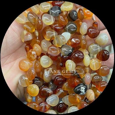 Carnelian Black Agate Gem Bead Natural Crystal Water Drop Shape Stone Loose Bead Strands For Bracelets