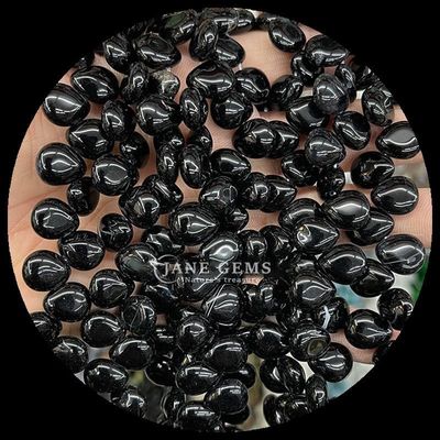 Carnelian Black Agate Gem Bead Natural Crystal Water Drop Shape Stone Loose Bead Strands For Bracelets