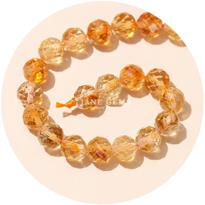 Wholesale Authentic Natural Gemstone Loose Beads Faceted Crystal Loose Beads Rose Quartz Stone Beads for Crafting