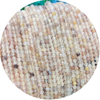 Wholesale Semi-pricious Gemstone Faceted Beads Faceted Loose Stone Bead Accessories Rose Quartz Bead Spacer for Jewelry