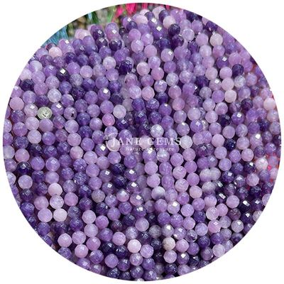 Wholesale Semi-pricious Gemstone Faceted Beads Faceted Loose Amethyst Bead Accessories  Bead Spacer for Jewelry Making