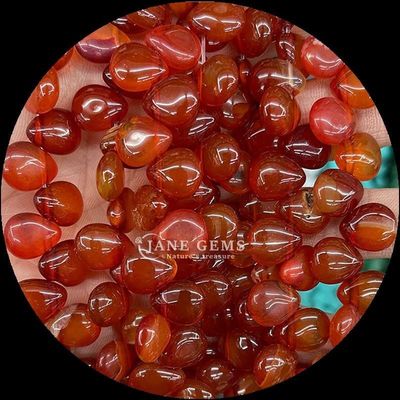 Indian Agate Topaz Gem Bead Natural Crystal Water Drop Shape Stone Loose Bead Strands For Bracelets