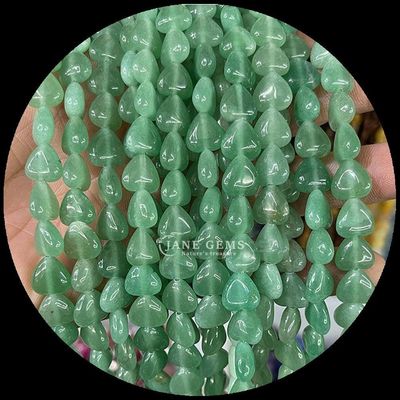 Rose Quartz Carnelian Gem Bead Natural Crystal Heart Shape Stone Loose Bead Strands For Bracelets