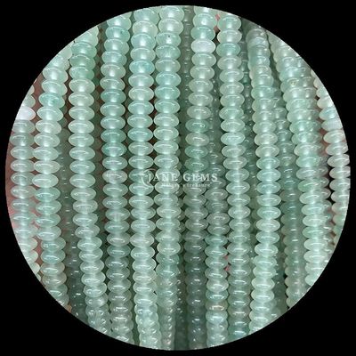 Pink Aventurine Green Aventurine Gem Bead Natural Crystal UFO Shape Stone Loose Bead Strands For Bracelets