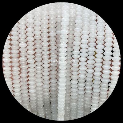 Lemon Jade Amazonite Gem Bead Natural Crystal UFO Shape Stone Loose Bead Strands For Bracelets