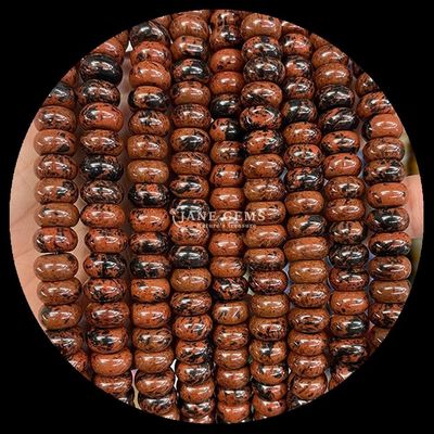 Lemon Jade Amazonite Gem Bead Natural Crystal UFO Shape Stone Loose Bead Strands For Bracelets