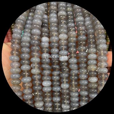 Lucky Jade Lava Stone Gem Bead Natural Crystal Abacus Shape Stone Loose Bead Strands For Bracelets