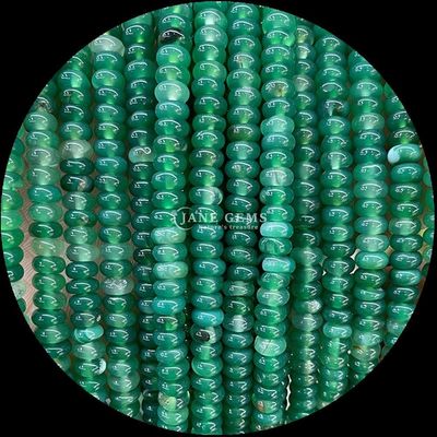 Lucky Jade Lava Stone Gem Bead Natural Crystal Abacus Shape Stone Loose Bead Strands For Bracelets
