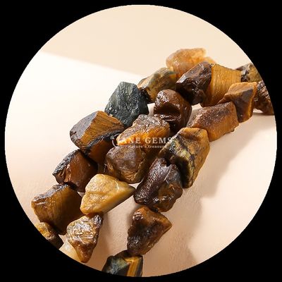 Rose Quartz Amethyst Gem Bead Natural Crystal Raw Rough Stone Loose Bead Strands For Bracelets