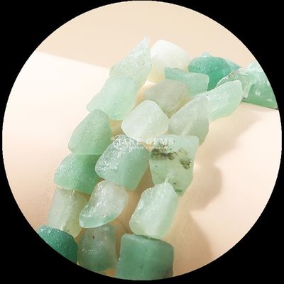 Fluorite Amazonite Gem Bead Natural Crystal Raw Rough Stone Loose Bead Strands For Bracelets