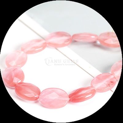 Faceted Oval Shape Gem Bead Natural Crystal Opalite Blue Dot Stone Loose Bead Strands For Bracelets