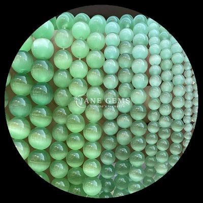 Orange Purple Yellow Colorful Round Shape Cat Eye Loose Bead Strands Bead Size 4mm/6mm/8mm/10mm/12mm