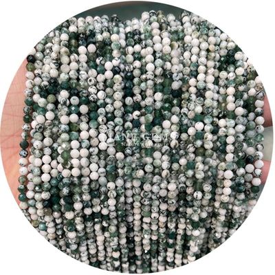 Gemstones Round Faceted Cutting Natural Stone Beads Strand Quartz For Handmade Jewelry Making