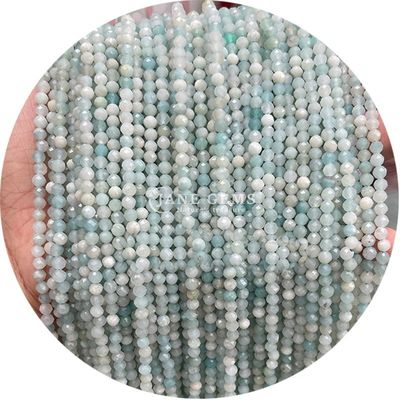 Gemstones Round Faceted Cutting Natural Stone Beads Strand Quartz For Handmade Jewelry Making