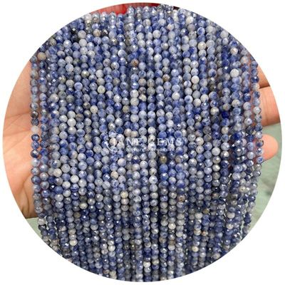 Gemstones Round Faceted Cutting Natural Stone Beads Strand Quartz For Handmade Jewelry Making
