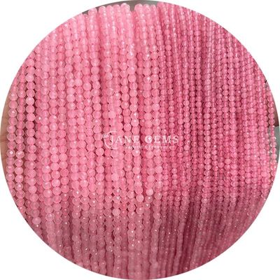 Gemstones Round Faceted Cutting Natural Stone Beads Strand Quartz For Handmade Jewelry Making