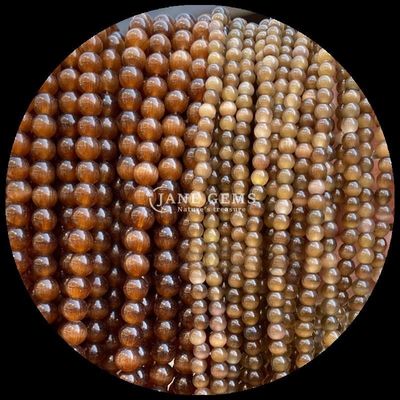 Red Blue Purple Colorful Bead Round Shape Cat Eye Loose Bead Strands for Healing Energy and Gift Giving