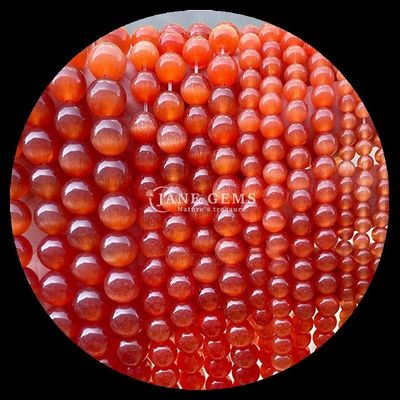 Red Blue Purple Colorful Bead Round Shape Cat Eye Loose Bead Strands for Healing Energy and Gift Giving