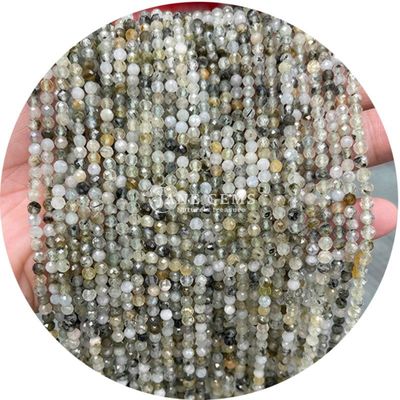 Natural Healing Stones Gemstone Round Shape Loose Beads  Faceted For Handmade DIY Gift