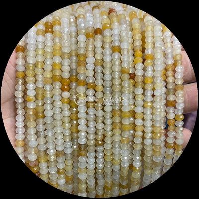 Lapis Lazuli Apatite Natural Gemstone Bead Faceted Abacus Shape Loose Bead Strands for Healing Energy and DIY Jewelry Making