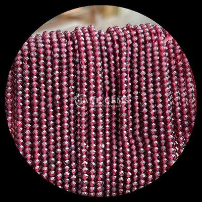 Tourmaline Garnet Natural Gemstone Bead Faceted Abacus Shape Loose Bead Strands for Healing Energy and DIY Jewelry Ma