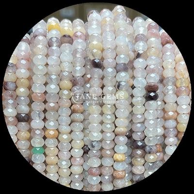 Fluorite Carnelian Natural Gemstone Bead Faceted Abacus Shape Loose Bead Strands for Healing Energy and DIY Jewelry Ma