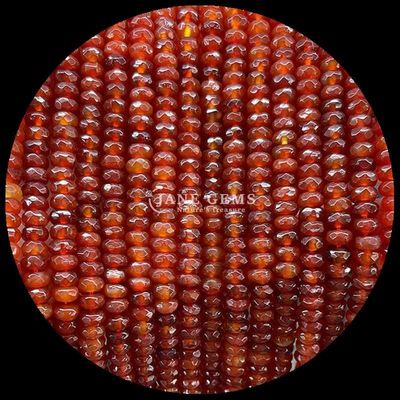 Fluorite Carnelian Natural Gemstone Bead Faceted Abacus Shape Loose Bead Strands for Healing Energy and DIY Jewelry Ma