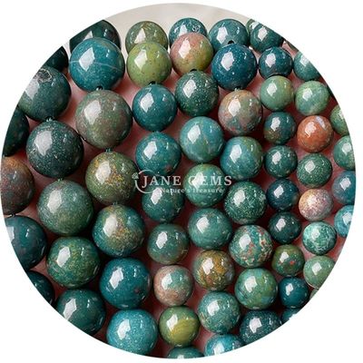 Natural Round Smooth Mix Agate Loose Beads Strand For DIY Jewelry & Crafts Makin
