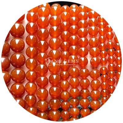 Natural Agates Stone Beads Smooth Round Loose Spacer Beads For Jewelry Making DIY Bracelets