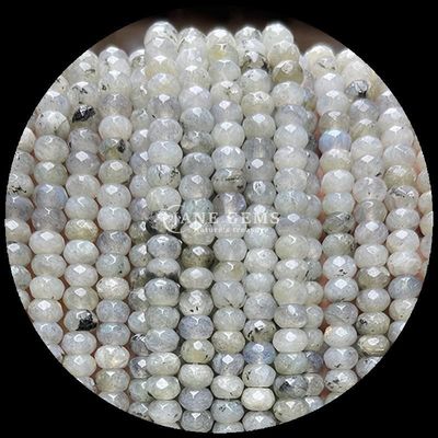 Labradorite Peridot Natural Gemstone Bead Strands Natural Gemstone Faceted Abacus Beads for Custom Gifts