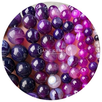 Loose Natural Stone Beads Strand Genuine Real Stone Agate Crystal  Beads For DIY Jewelry Making