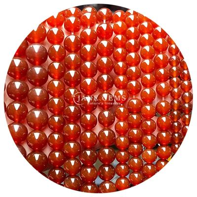 Genuine Real Agate Loose Beads Red Agate Bead Strand For Keychain/Jewelry/Crafts Making Gift