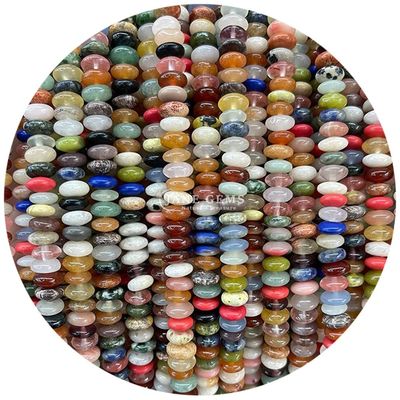 UFO Shape Natural Spiritual Healing Crystal Loose Beads Gemstone Beads For DIY Gift