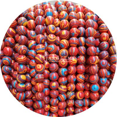 Malachite Beads Imitation Malachite Stone Beads Round Loose Stone Beads For DIY Jewelry