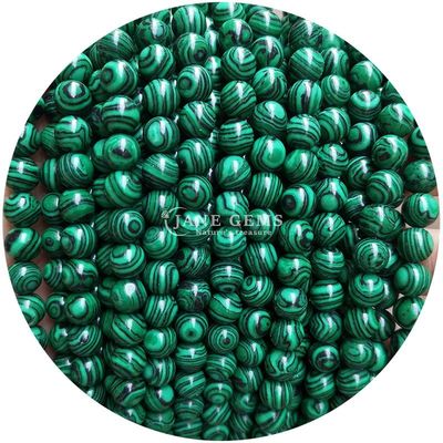 Malachite Beads Imitation Malachite Stone Beads Round Loose Stone Beads For DIY Jewelry