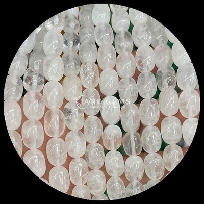 Rose Quartz Clear Quartz Natural Gemstone Bead Strands Natural Gemstone Barrel Shape Beads for Custom Gifts