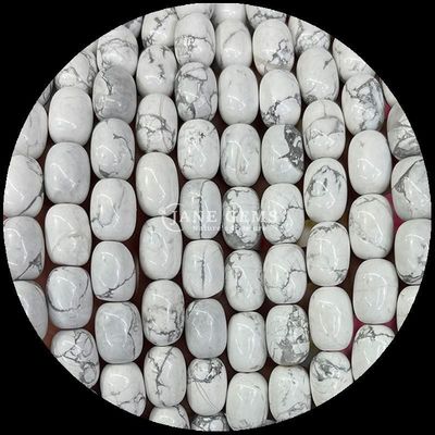 Gems Bead Howlite Opalite Natural Crystal Gemstone Barrel Shape Loose Bead Strands for Jewelry Making