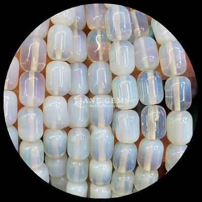Gems Bead Howlite Opalite Natural Crystal Gemstone Barrel Shape Loose Bead Strands for Jewelry Making