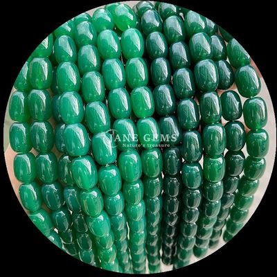 Gems Bead Dalmatian Jasper Natural Crystal Gemstone Barrel Shape Loose Bead Strands for Jewelry Making