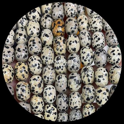 Gems Bead Dalmatian Jasper Natural Crystal Gemstone Barrel Shape Loose Bead Strands for Jewelry Making