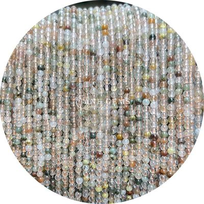 Healing Energy Semi-Precious Stone Smooth Round Loose Beads Zebra Jasper Natural Beads Strands For DIY