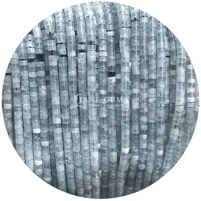 Natural Stone Right Angle  Loose Beads Strand Crystal Peace Jasper Aquamarine  Beads Strands