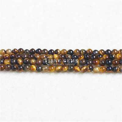 Natural Crystal Tiger Eye Round Bead Crazy Lace Agate Gemstone Loose Strand  Energy Healing Beads For Jewelry Making