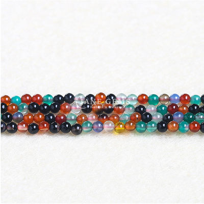 Natural Healing Crystal Stone Gemstone Polished Smooth Loose Round Beads For Jewelry Making
