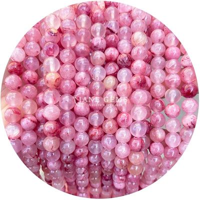 Mixed Round Jades Chalcedony Stone Beads Healing Crystal Natural Stone Loose Beads DIY Jewelry Making