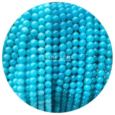 Mixed Round Jades Chalcedony Stone Beads Healing Crystal Natural Stone Loose Beads DIY Jewelry Making
