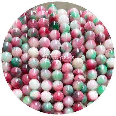 Various Smooth Round Loose Chalcedony Stone Beads Gemstone For Bracelet Beads Jewelry Making