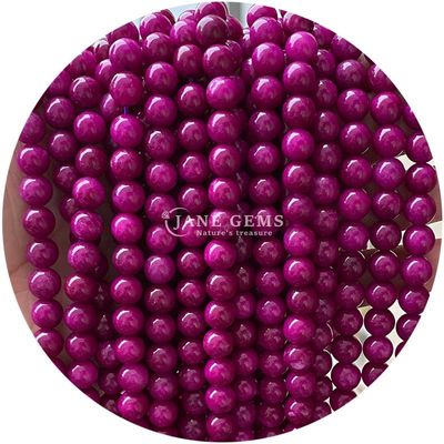 Various Smooth Round Loose Chalcedony Stone Beads Gemstone For Bracelet Beads Jewelry Making