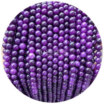 Round Jades Color Chalcedony Stone Beads Healing Crystal Natural Stone Loose Beads For DIY Jewelry Making
